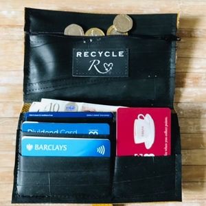 Vegan, recycled, fire hose wallet